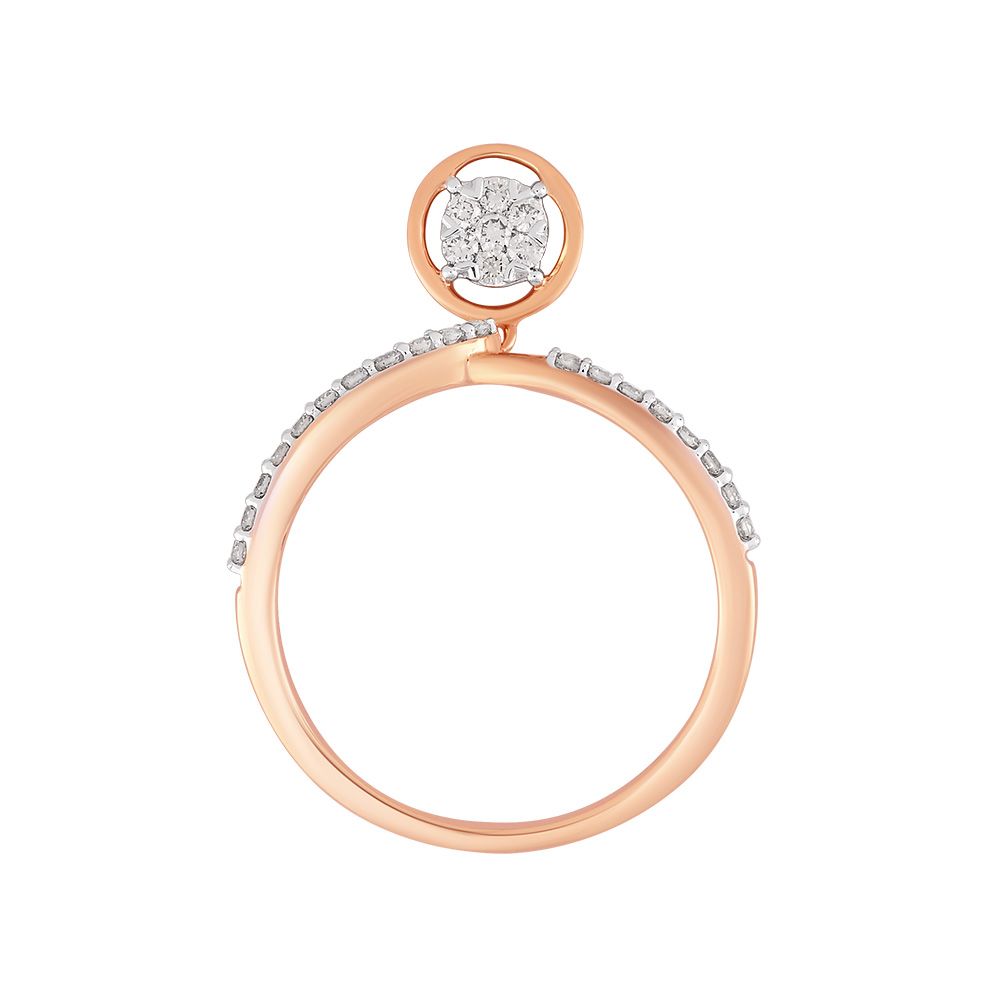Goemetric Design Subtle Diamond Finger Ring